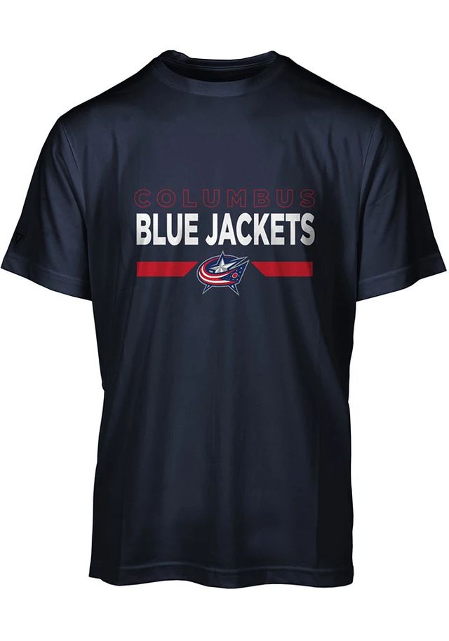 Levelwear Columbus Blue Jackets Navy ANTHEM Short Sleeve T Shirt