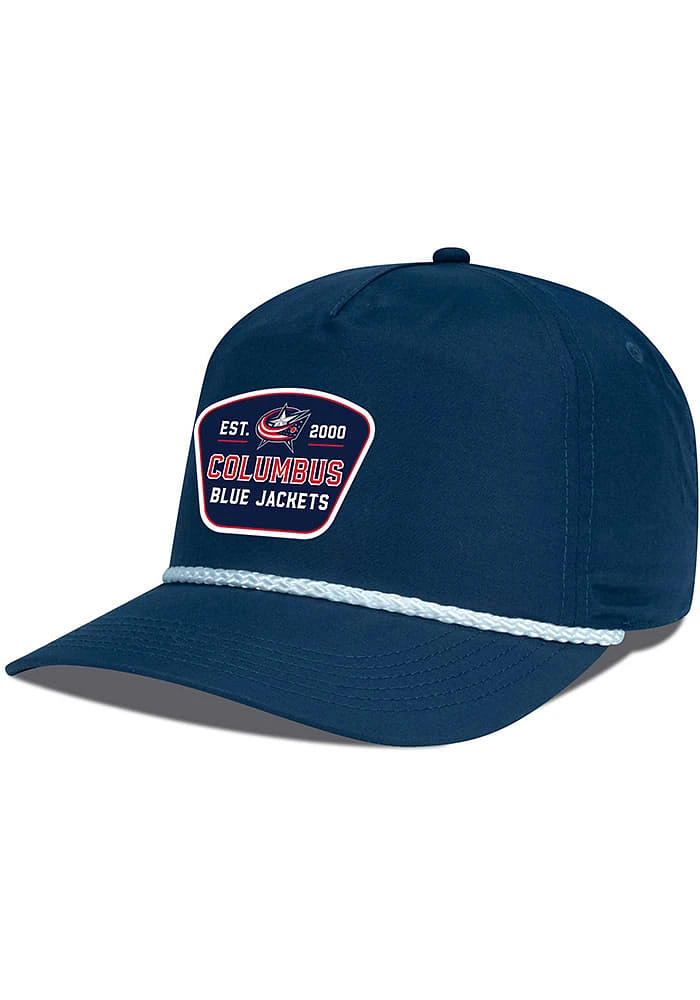 Levelwear Columbus Blue Jackets Rail Rope Visor Adjustable Hat - Navy Blue