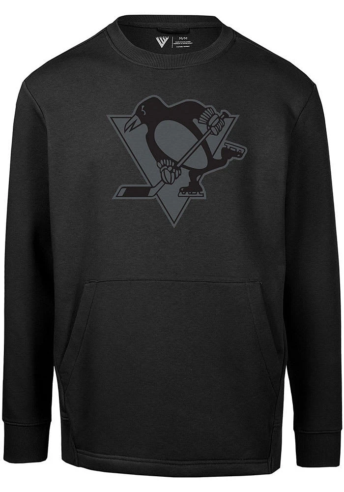 Levelwear Pittsburgh Penguins Mens Black Alliance Long Sleeve Crew Sweatshirt