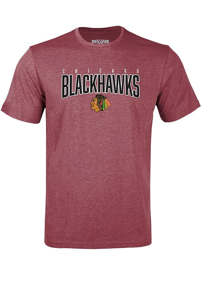 Levelwear Chicago Blackhawks Red Trigger Veteran Short Sleeve T Shirt