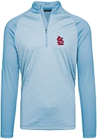Levelwear St Louis Cardinals Mens Light Blue Charter Long Sleeve Qtr Zip Pullover