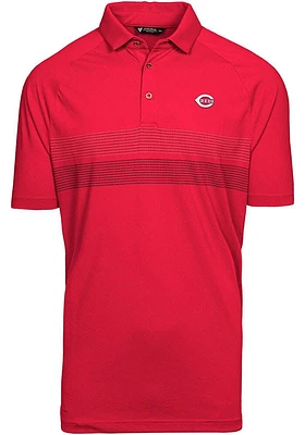 Levelwear Cincinnati Reds Mens Red Mason Insignia Short Sleeve Polo