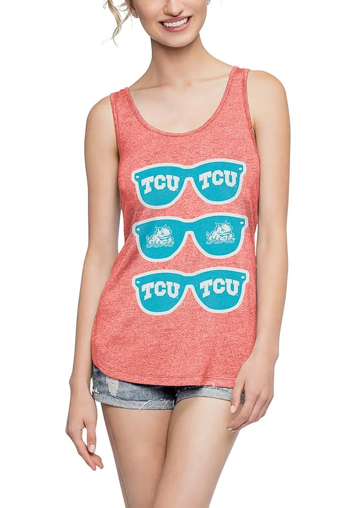 TCU Horned Frogs Womens Orange Spirit Tank Top
