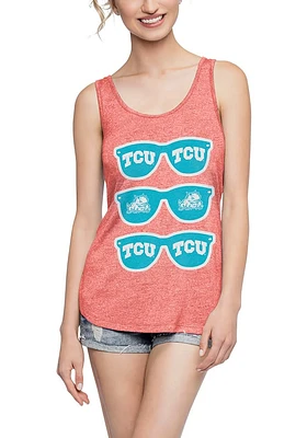 TCU Horned Frogs Womens Orange Spirit Tank Top