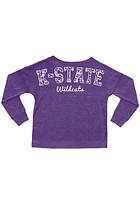 K-State Wildcats Baby Purple Varsity Floral Long Sleeve T-Shirt