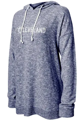 Cleveland Women's Navy Long Sleeve Tunic Hood