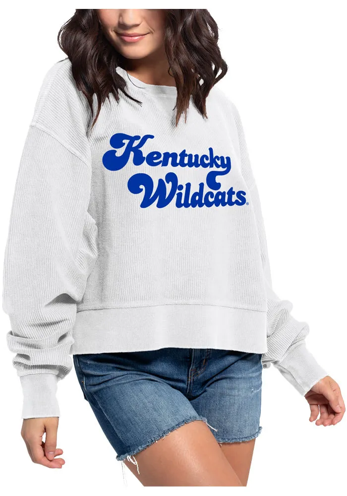 Kentucky Wildcats Womens Corded Boxy Crew Sweatshirt