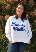 Kentucky Wildcats Womens Corded Boxy Crew Sweatshirt