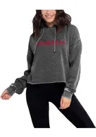 Ohio State Buckeyes Womens Charcoal Campus Hooded Sweatshirt