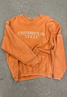 Texas Longhorns Womens Burnt Orange Corded Crew Sweatshirt