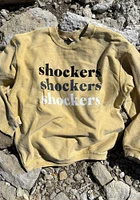 Wichita State Shockers Womens Gold Corded Crew Sweatshirt