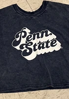 Penn State Nittany Lions Womens Navy Blue Short N Sweet Crop Sleeve T-Shirt