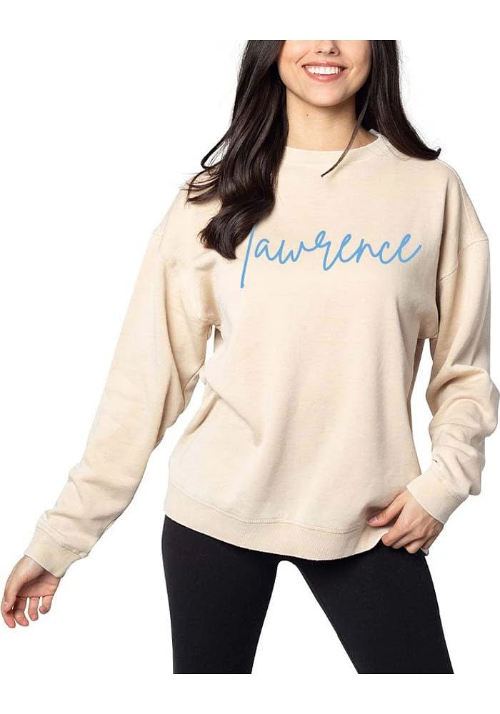 Lawrence Womens Oatmeal Campus Crew Sweatshirt