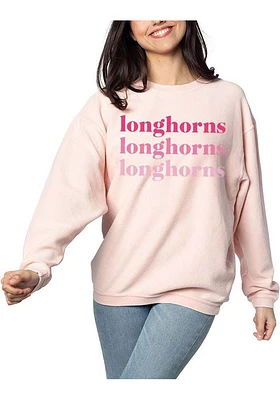 Texas Longhorns Womens Corded Crew Sweatshirt