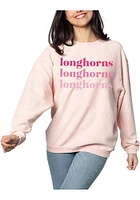 Texas Longhorns Womens Corded Crew Sweatshirt