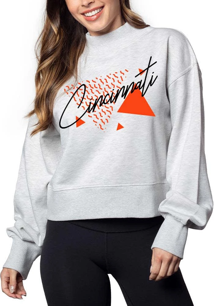 Cincinnati Womens Grey Hailey Sweatshirt Crew