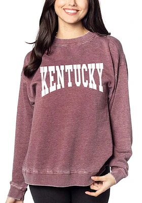 Kentucky Womens Maroon Campus Crew Sweatshirt
