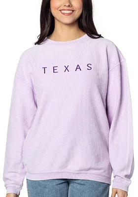 Texas Womens Corded Crew Sweatshirt