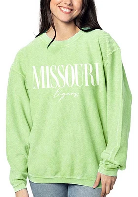 Missouri Tigers Womens Corded Crew Sweatshirt