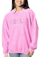 Cleveland Womens Corded Crew Sweatshirt