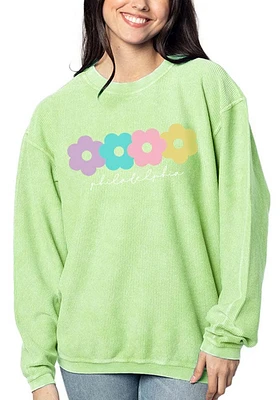 Philadelphia Womens Corded Crew Sweatshirt