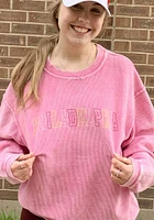 Philadelphia Womens Pink Corded Crew Sweatshirt