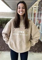 St Louis Womens Tan Corded Crew Sweatshirt