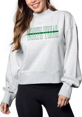North Texas Mean Green Womens Ash Hailey Crew Sweatshirt