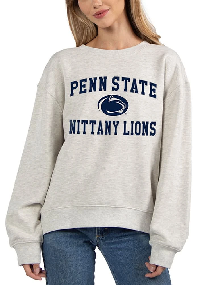 Penn State Nittany Lions Womens Ash Old School Crew Sweatshirt