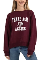 Texas A&M Aggies Womens Maroon Old School Crew Sweatshirt