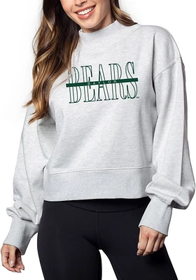 Baylor Bears Womens Ash Hailey Crew Sweatshirt