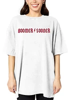 Oklahoma Sooners Womens White Band Short Sleeve T-Shirt