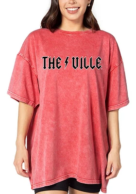 Louisville Cardinals Womens Cardinal Band Short Sleeve T-Shirt