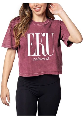 Eastern Kentucky Colonels Womens Maroon Short n Sweet Sleeve T-Shirt