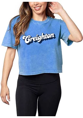 Creighton Bluejays Womens Blue Short N Sweet Sleeve T-Shirt