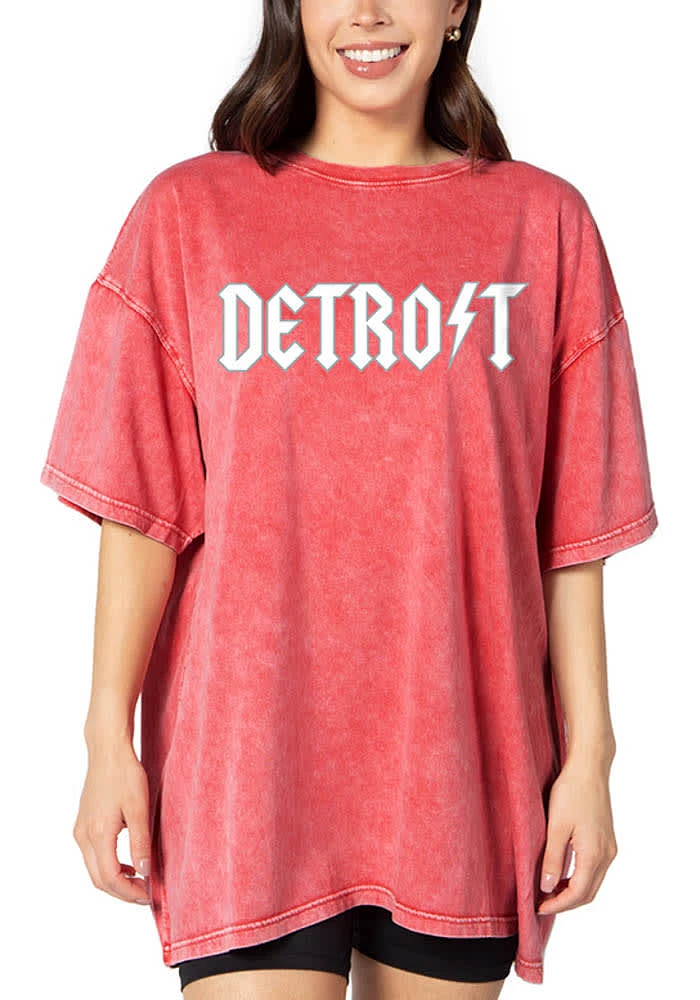Detroit Womens Cardinal X Short Sleeve T-Shirt