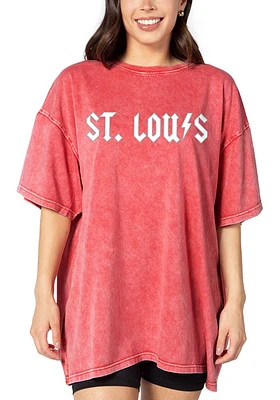 St Louis Womens Cardinal X Short Sleeve T-Shirt
