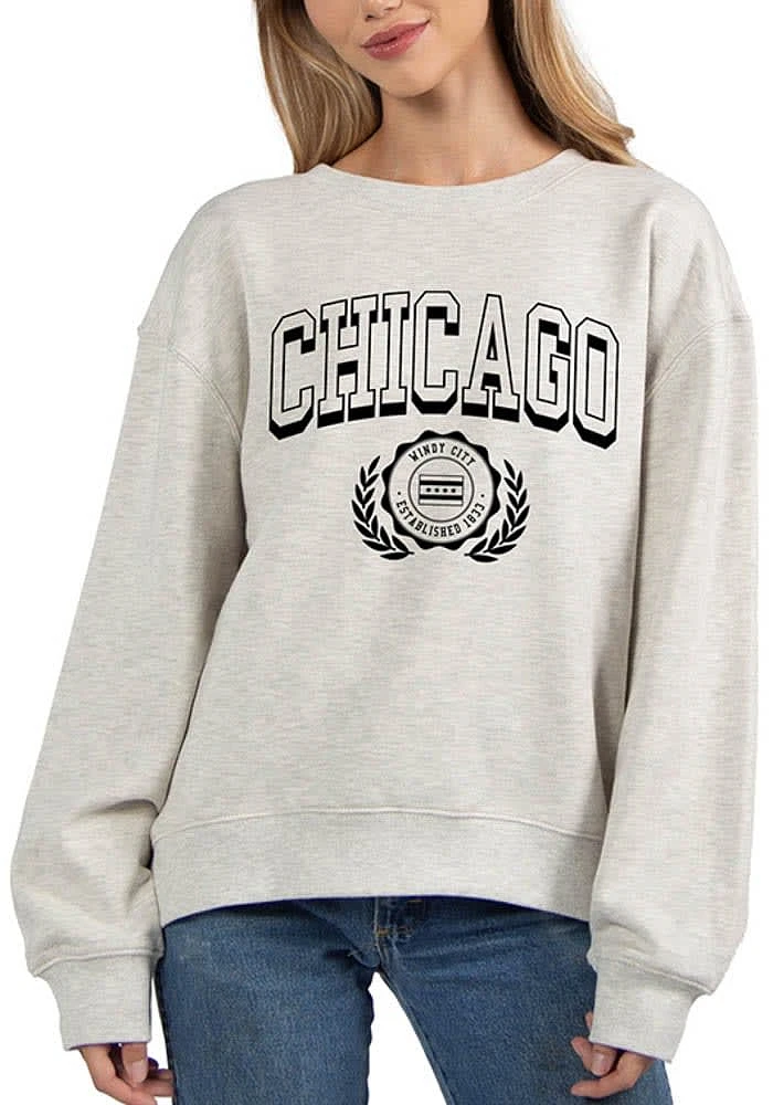 Chicago Womens Grey X Crew Sweatshirt
