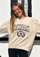 Cincinnati Ash Grey Old School Long Sleeve Crew Sweatshirt