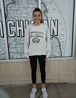 Detroit Womens Grey X Crew Sweatshirt