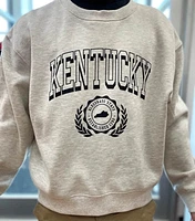 Kentucky Womens Grey X Crew Sweatshirt