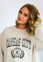 Kansas City Womens Grey X Crew Sweatshirt