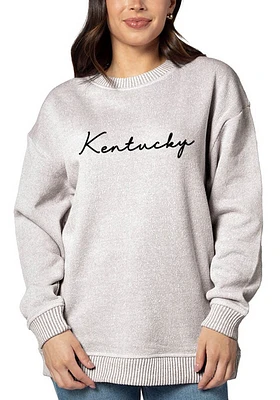 Kentucky Womens Natural Warm Up Design Crew Sweatshirt