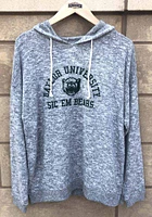 Baylor Bears Womens Grey Cozy Tunic Design Hooded Sweatshirt