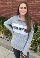 Oakland University Golden Grizzlies Womens Grey Cozy Style Qtr Zip