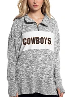 Oklahoma State Cowboys Womens Grey Cozy Qtr Zip