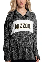 Missouri Tigers Womens Black Cozy Knit Edition Qtr Zip