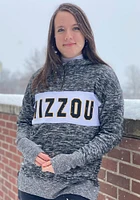 Missouri Tigers Womens Black Cozy Knit Edition Qtr Zip