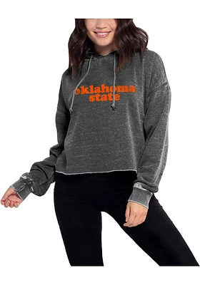 Oklahoma State Cowboys Womens Charcoal Campus Hooded Sweatshirt