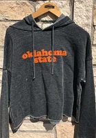 Oklahoma State Cowboys Womens Charcoal Campus Hooded Sweatshirt